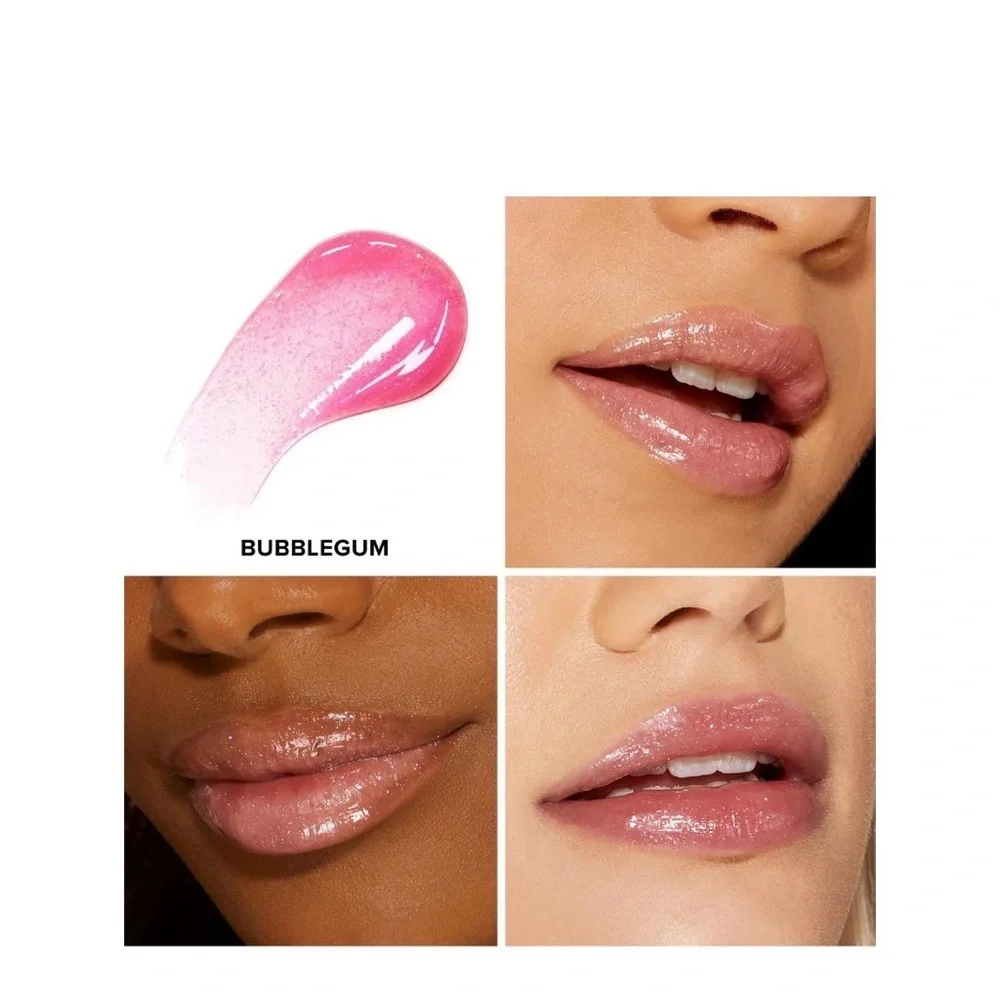 Too Faced BUNDLE Kissing Jelly Gloss Juicy Lip Oil & Juicy Tint in Bubblegum